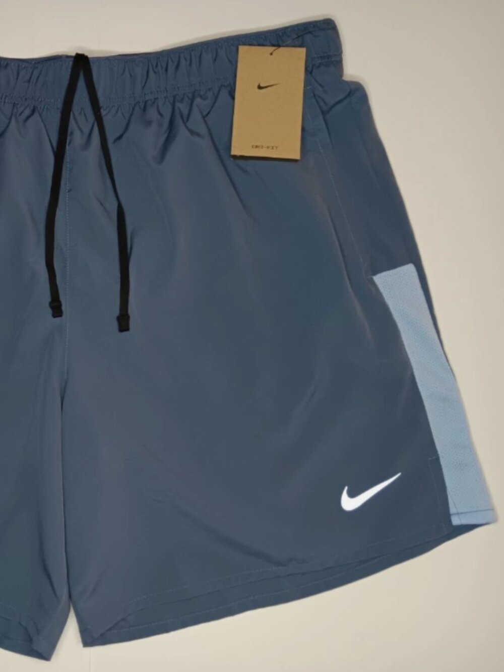 Nike Miler Challenger 7” Blue Dri-Fit Sport Shorts Brief Lined Size XL NEW